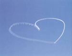 heart in sky